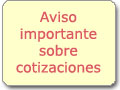 Aviso importante sobre cotizaciones